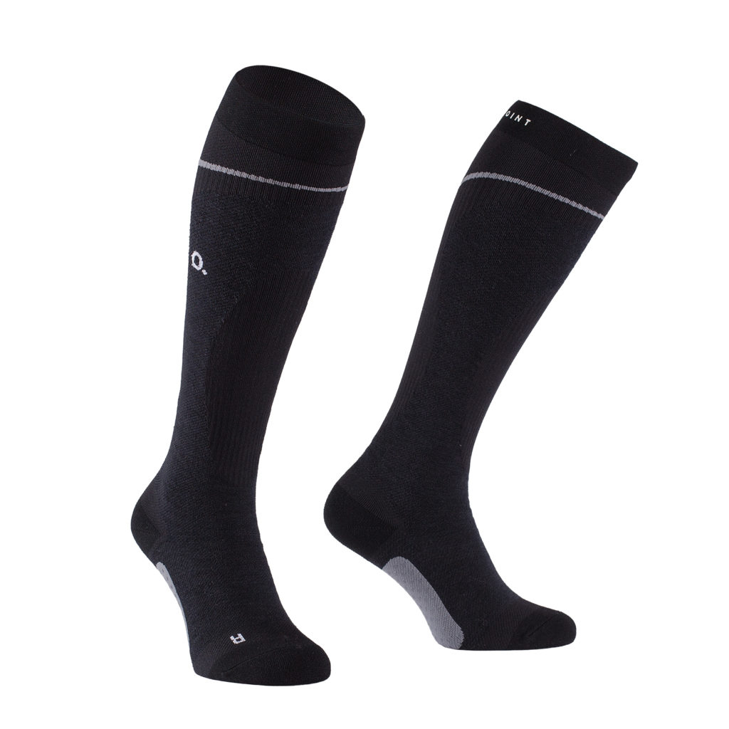 Alpine Medium Compression Sock black - Zeropoint Alpine Skiing Socks