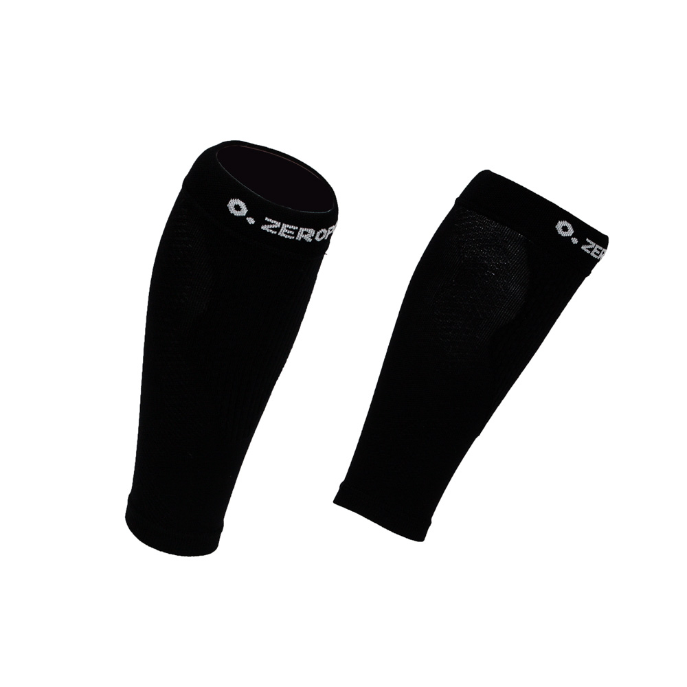 Pro Racing High Compression Calf Sleeves, Black/Grey - Zeropoint